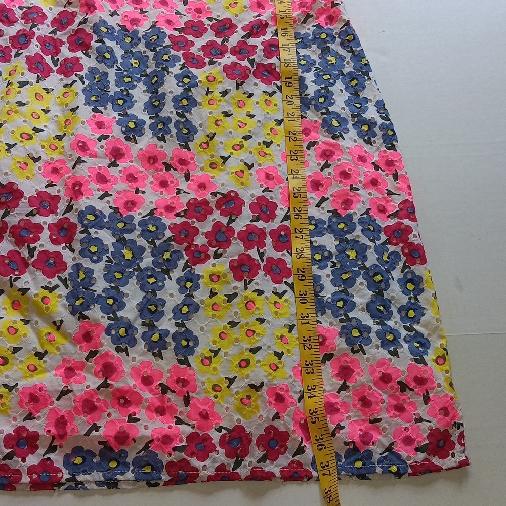 TALBOTS FLORAL DRESS PINK YELLOW BLUE - Picture 5 of 5